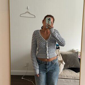 Striped Knitted Cardigan Sweater - Veronica Beard Artura